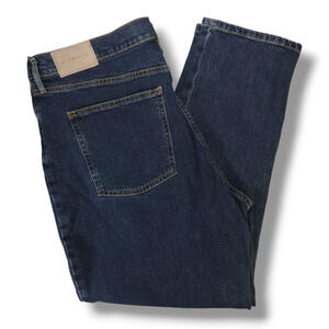 NWOT Everlane The Original Organic Cotton Cheeky Jeans Sz 33x26 Dark Indigo Wash